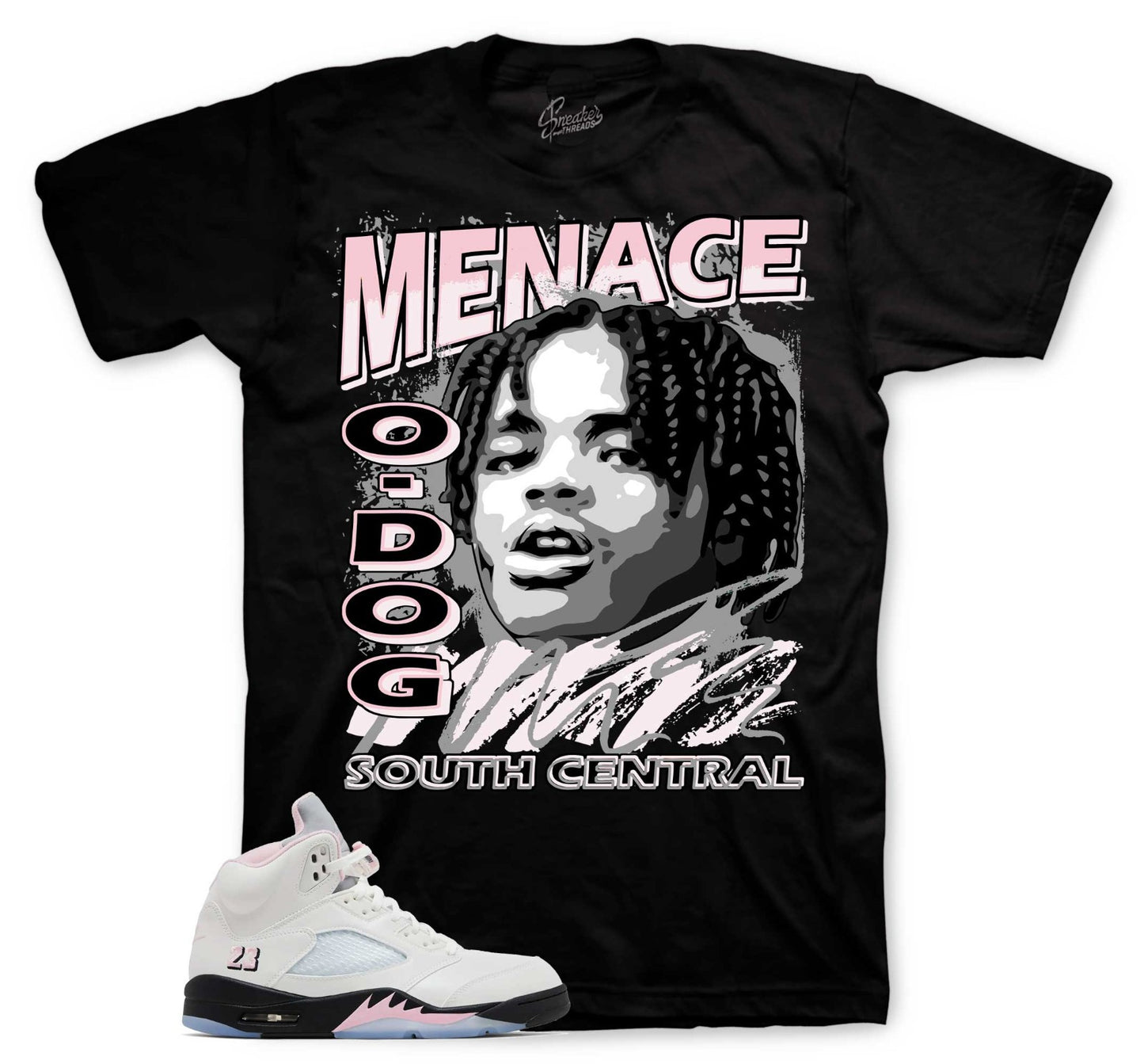 Shirts To Match Retro 5 Soft Pink AJ5 - Nineties Sneaker Tees