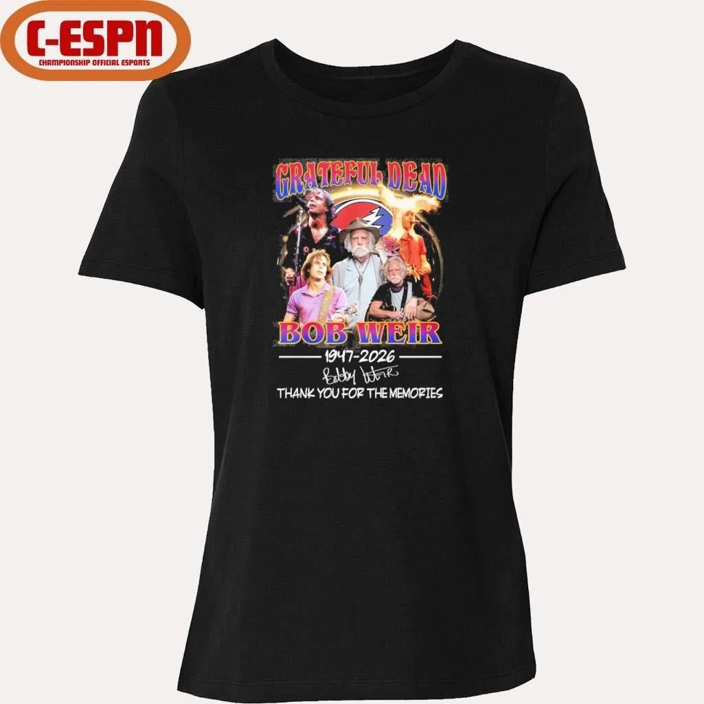 Bobby Weir Grateful Dead 1947-2026 Thank You For The Memories Shirt