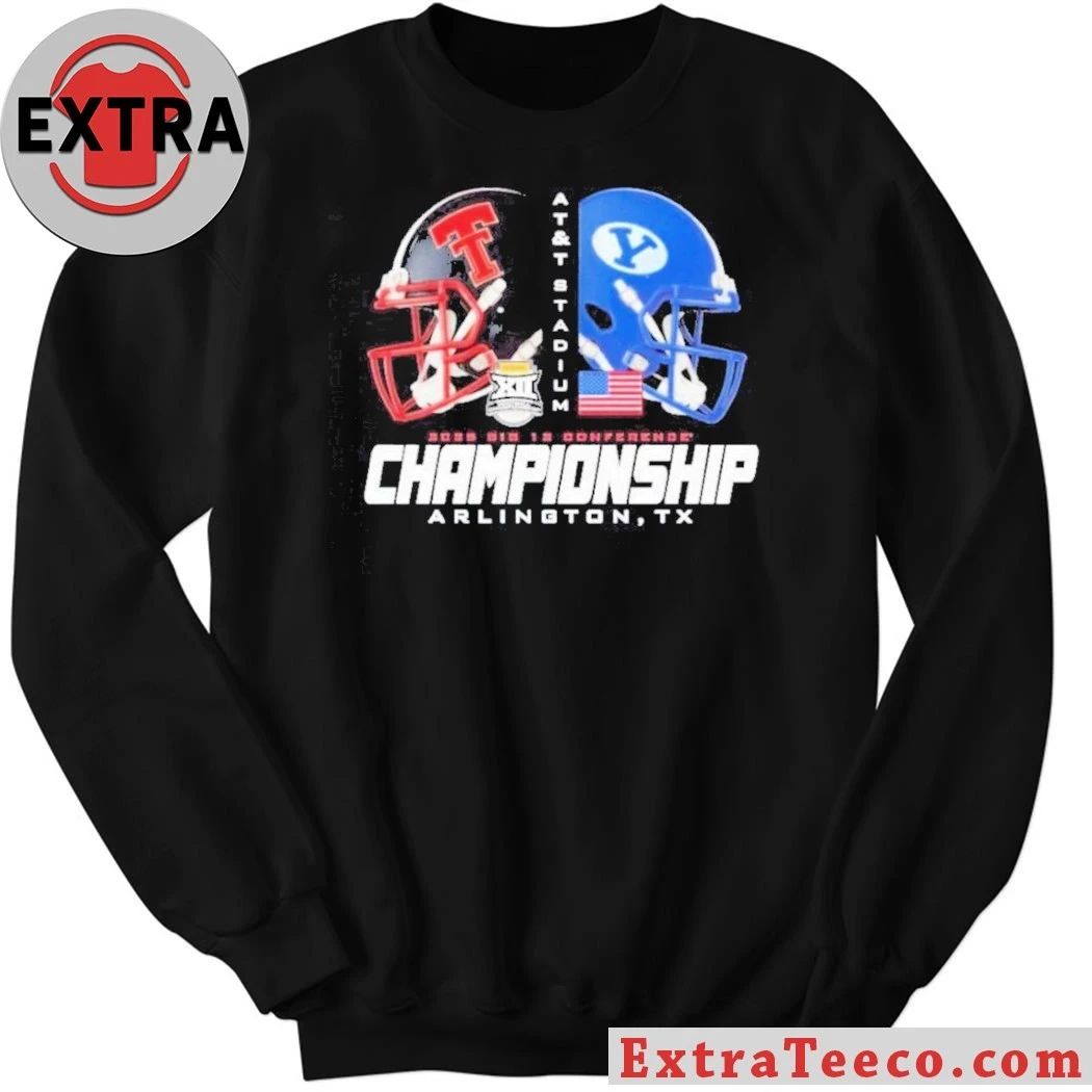 Texas Tech Red Raiders Beat Vs BYU Cougars 2025 Big 12 Conference Champions AT&T Stadium in Arlington, Texas Helmet T-Shirt