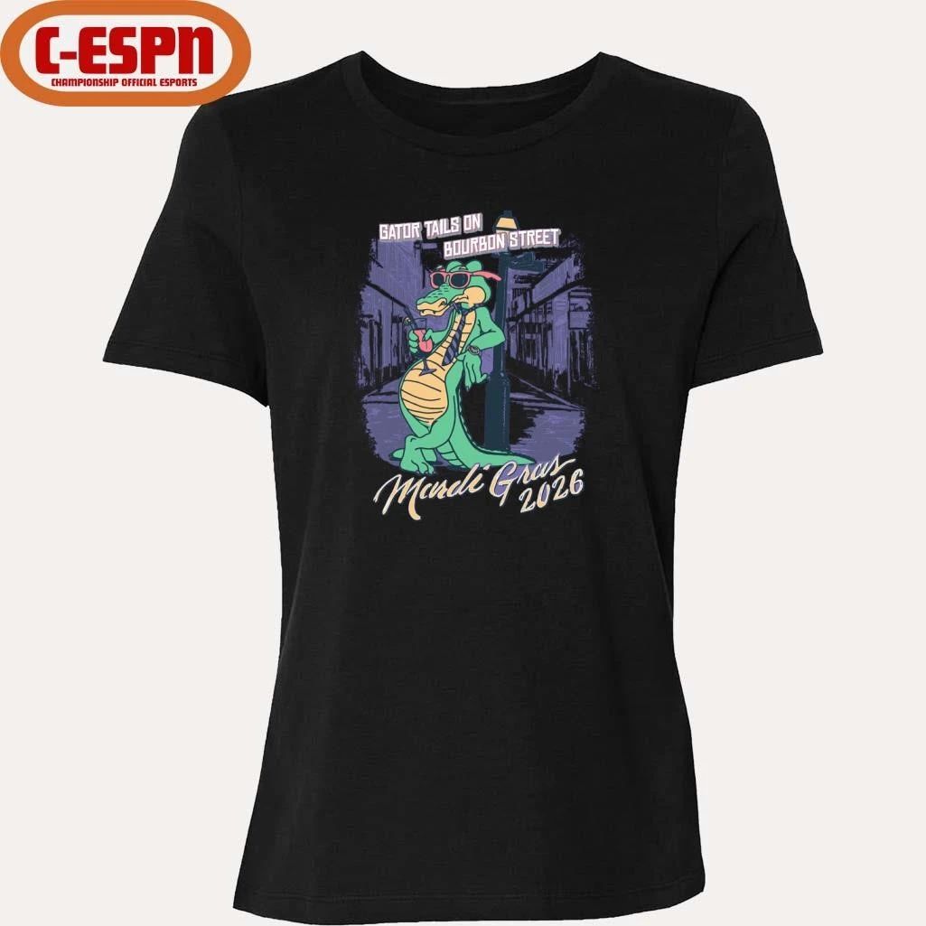 Mardi Gras 2026 Gator Tails shirt