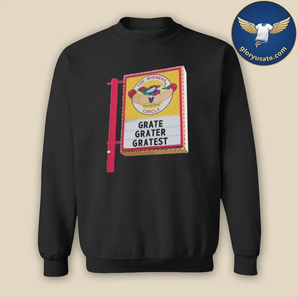 Chicago Bears Grate Grater Gratest The Wieners Circle Vienna Beef Shirt