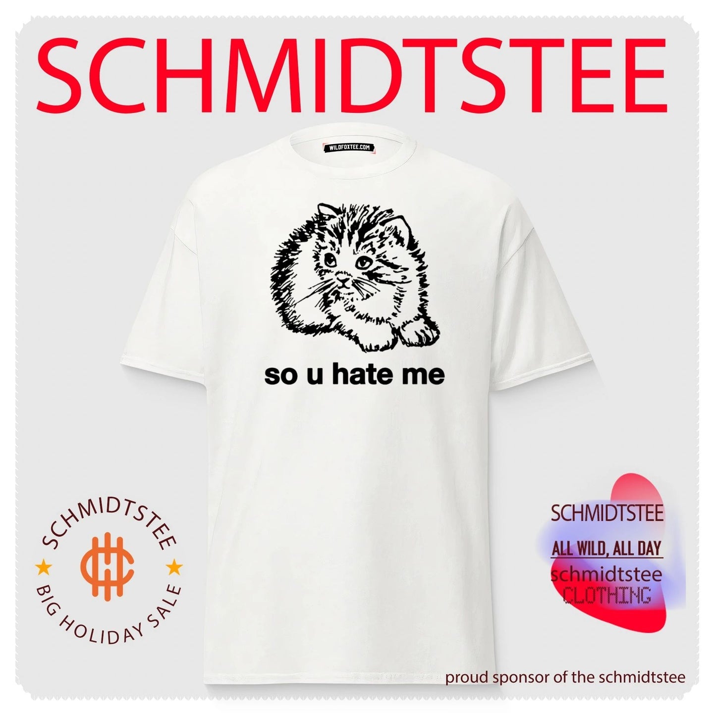 So U hate me cat shirt