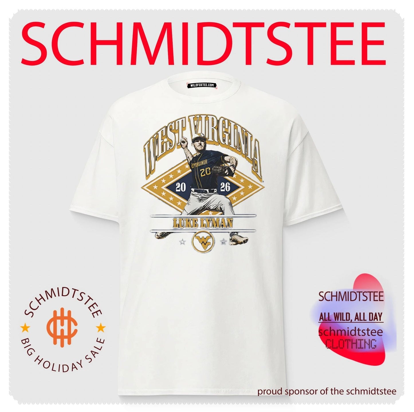 West Virginia Mountaineers Luke Lyman 2026 graphic shirt