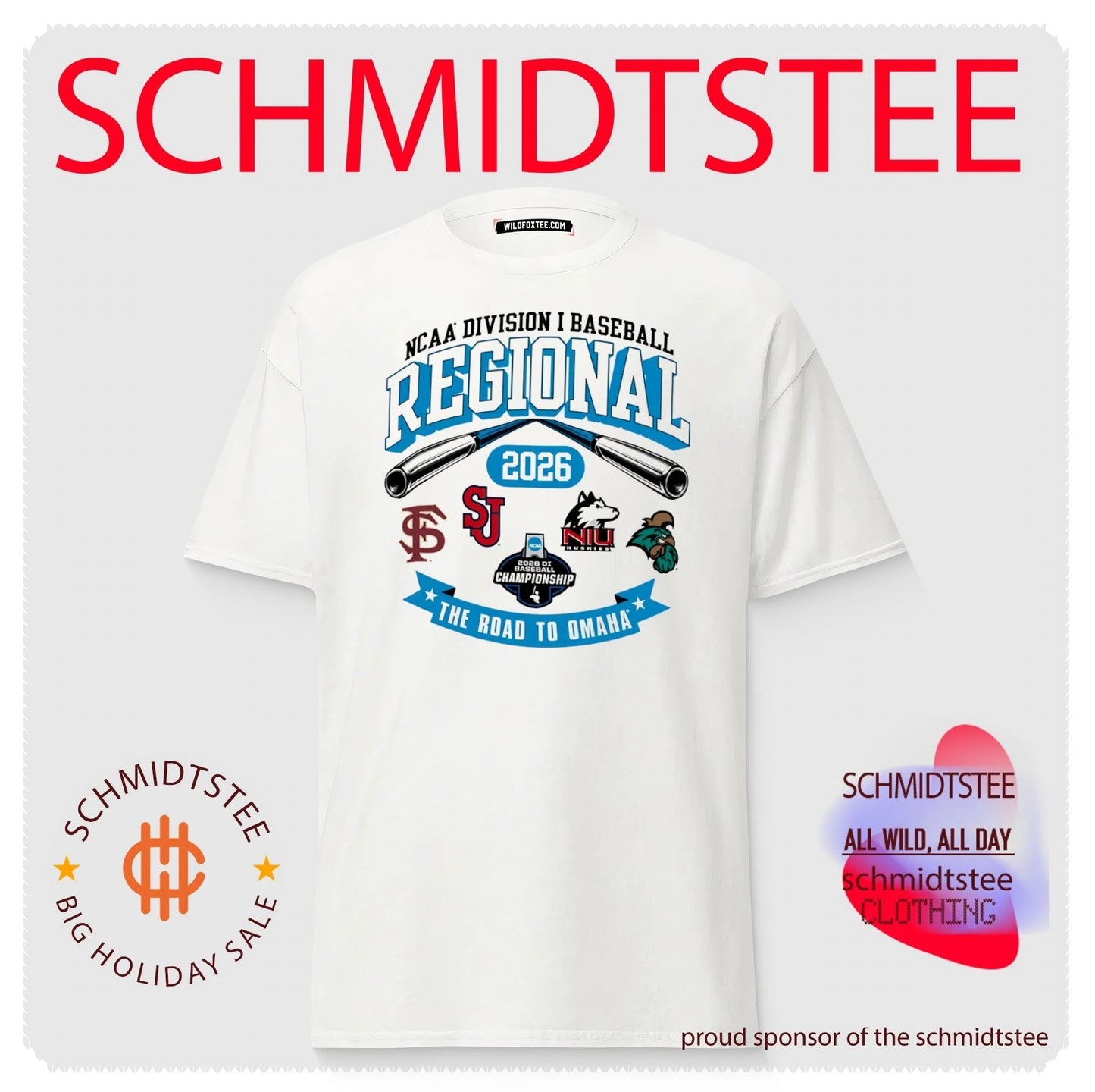 2026 NCAA Division I Baseball Regional Florida State The Road To Omaha logos shirt