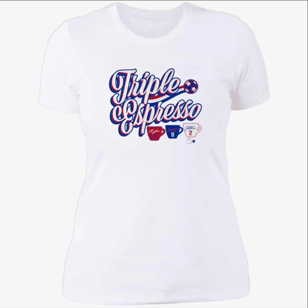 Mallory Swanson, Trinity Rodman, and Sophia Wilson Triple Espresso Shirt