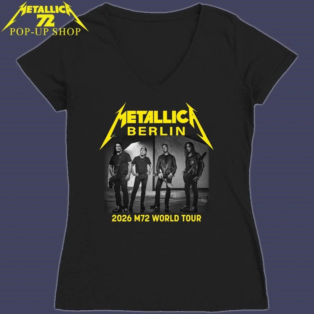 Metallica M72 Berlin, Germany 2026 Band Members World Tour T-Shirt