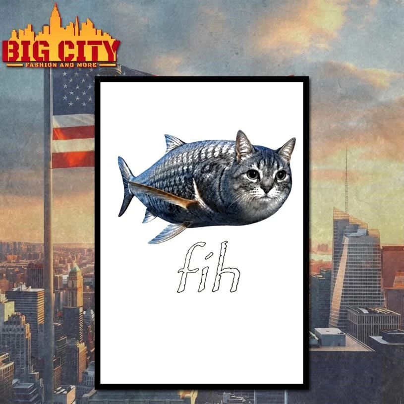 Fih Cat-fish Hybird Funny Shirt