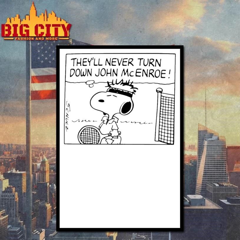 They’ll Never Turn Down John McEnroe Snoopy Shirt