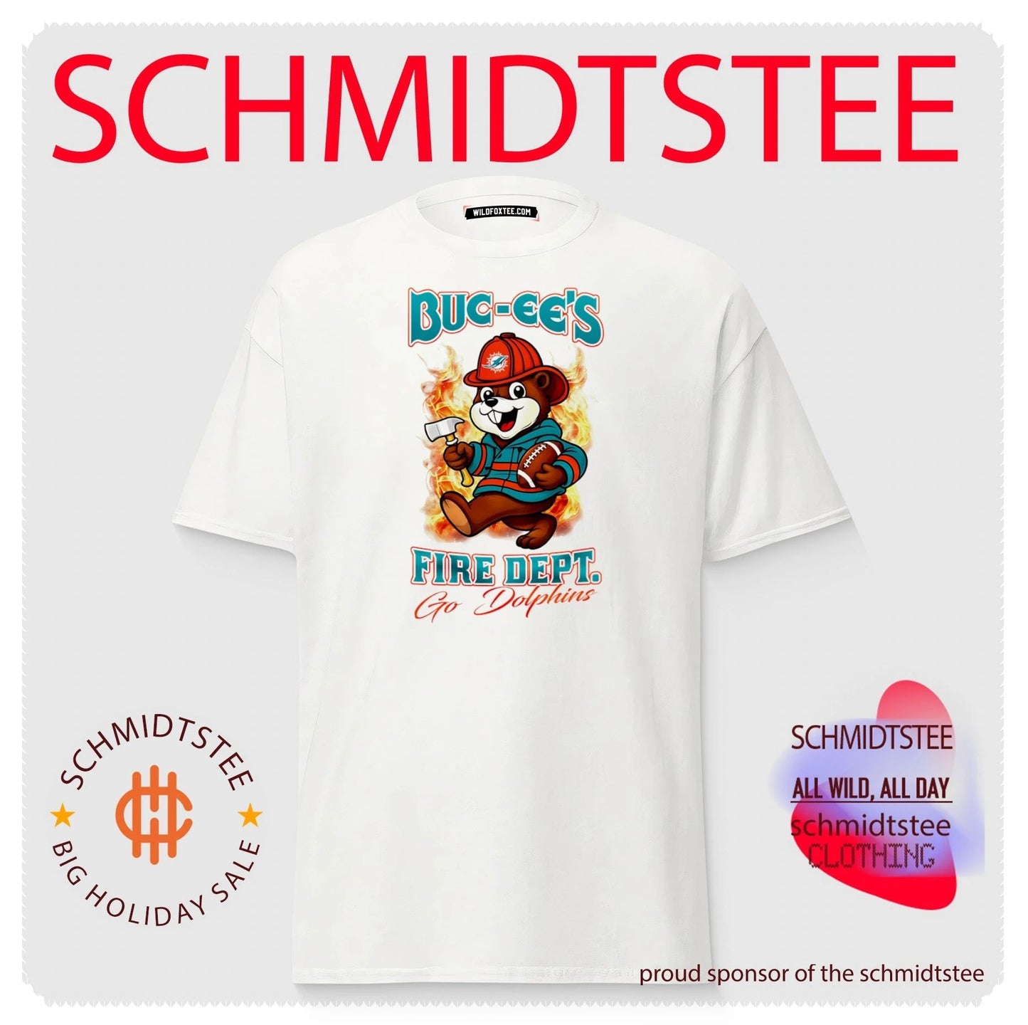 Miami Dolphins Buc-Ee’s Fire Dept go Bears Firefighter Strong shirt