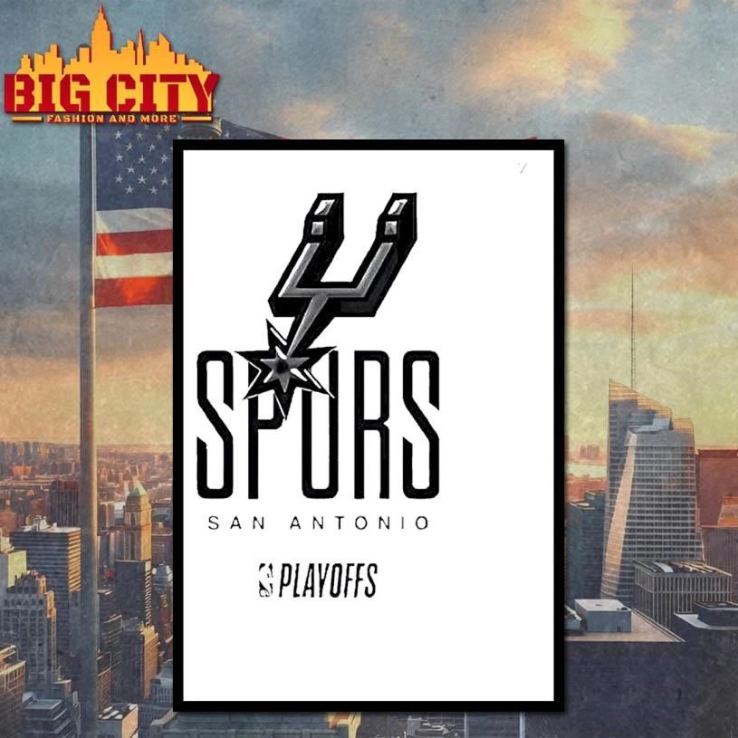 San Antonio Texas Spurs Basketball Team Playoffs National Basketball Association White Shirt
