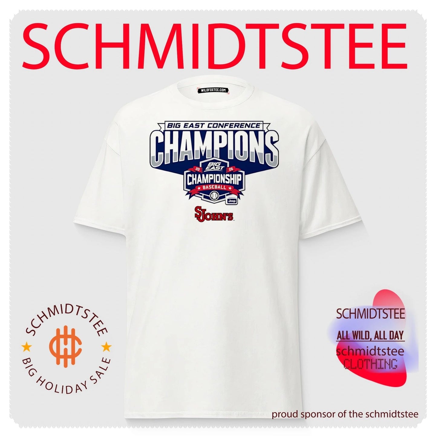Big East Conference Champions baseball SJohn’s shirt
