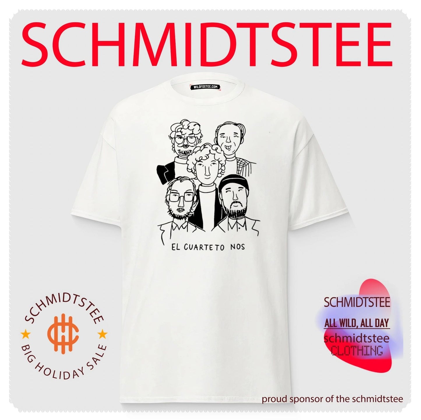 El Cuarteto de Nos Uruguay members doodle shirt