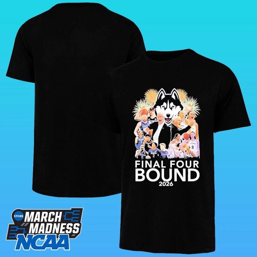 Uconn Huskies Men’s And Women’s Basketball 2026 Final Four Bound Shirt