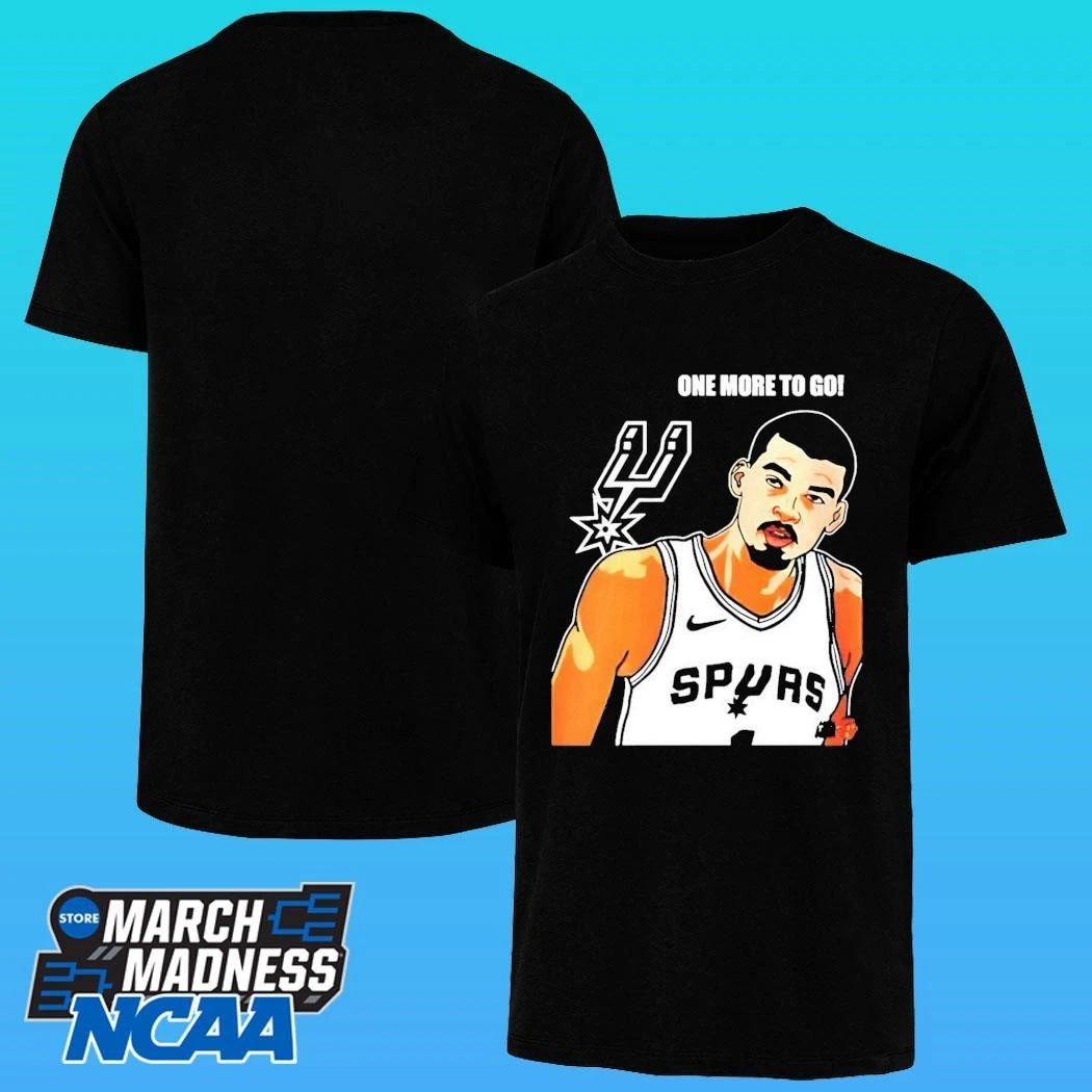 Victor Wembanyama San Antonio Spurs Nba One More To Go Shirt