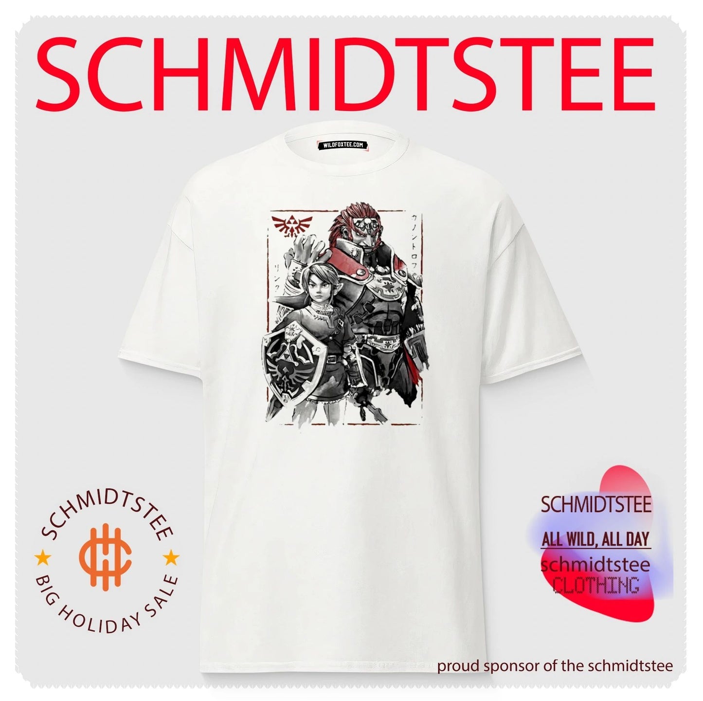 Legend Of Zelda Link Ganondorf Japanese Sumi Shirt