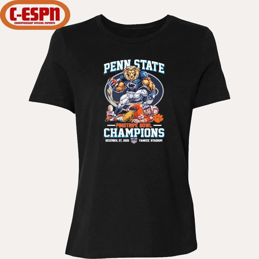 Penn State Beat Clemson Pinstripe Bowl Champions 2025 Shirt