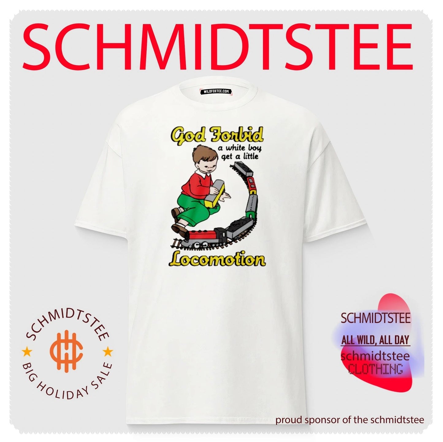 God forbid a white boy get a little locomotion shirt