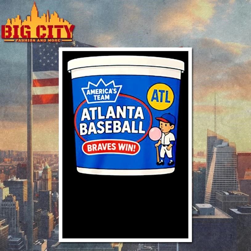 Dbl Bubble Walkoff Crown ATL Baseball Shirt