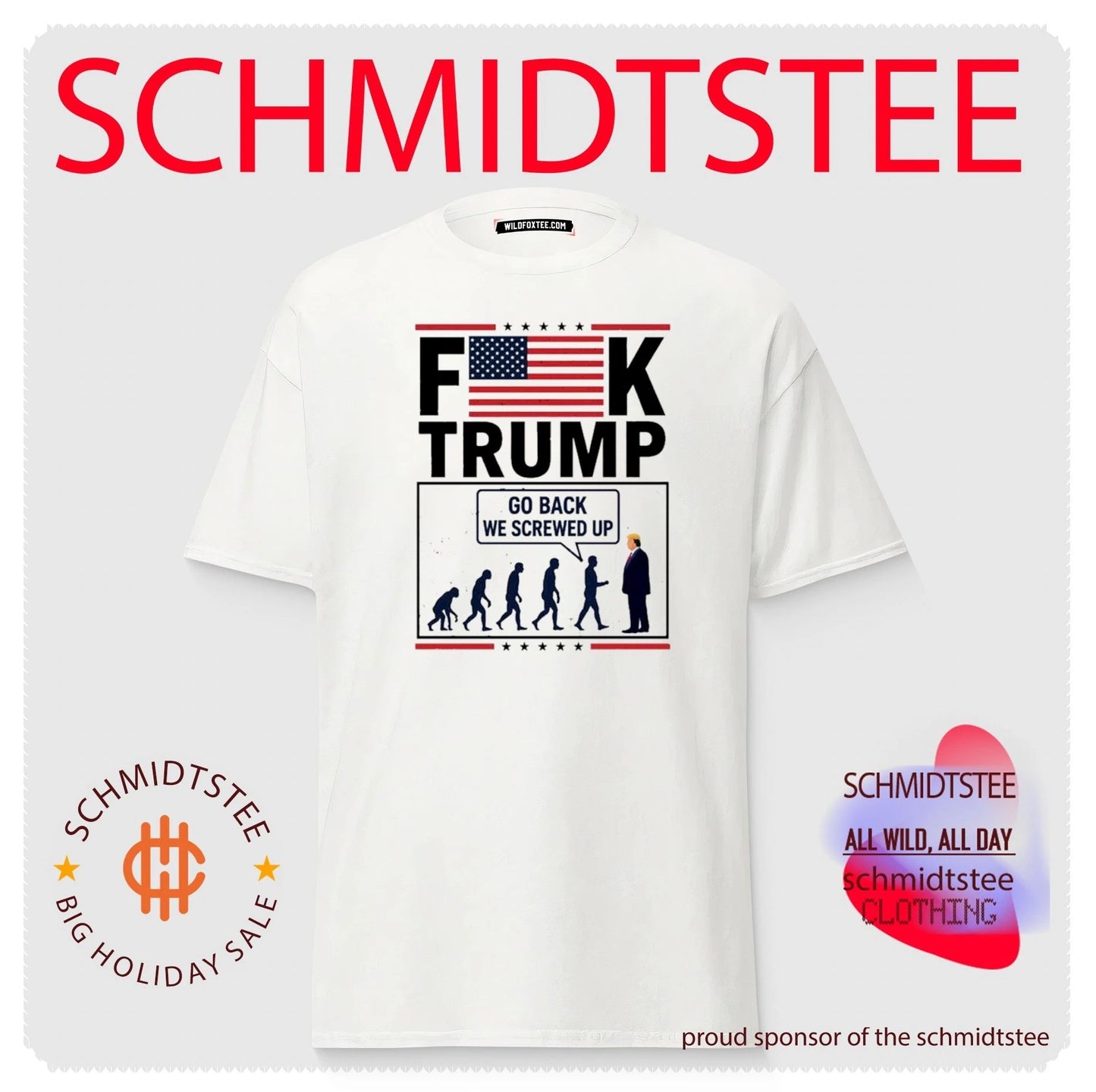 Stephen Colbert FK Trump Go Back We Screwed Up Shirt