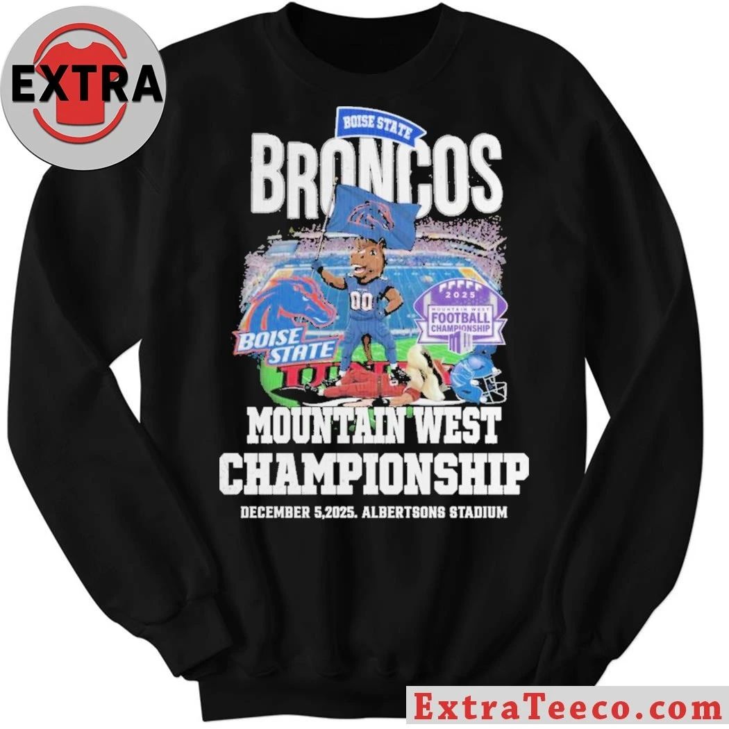 Boise State Broncos Mountain West Conference Championship December 5 2025 Albertsons Stadium Beat UNLV Shirt