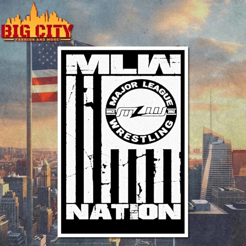 Mlw Major League Swce 2002 Wrestling Nation 1 Shirt