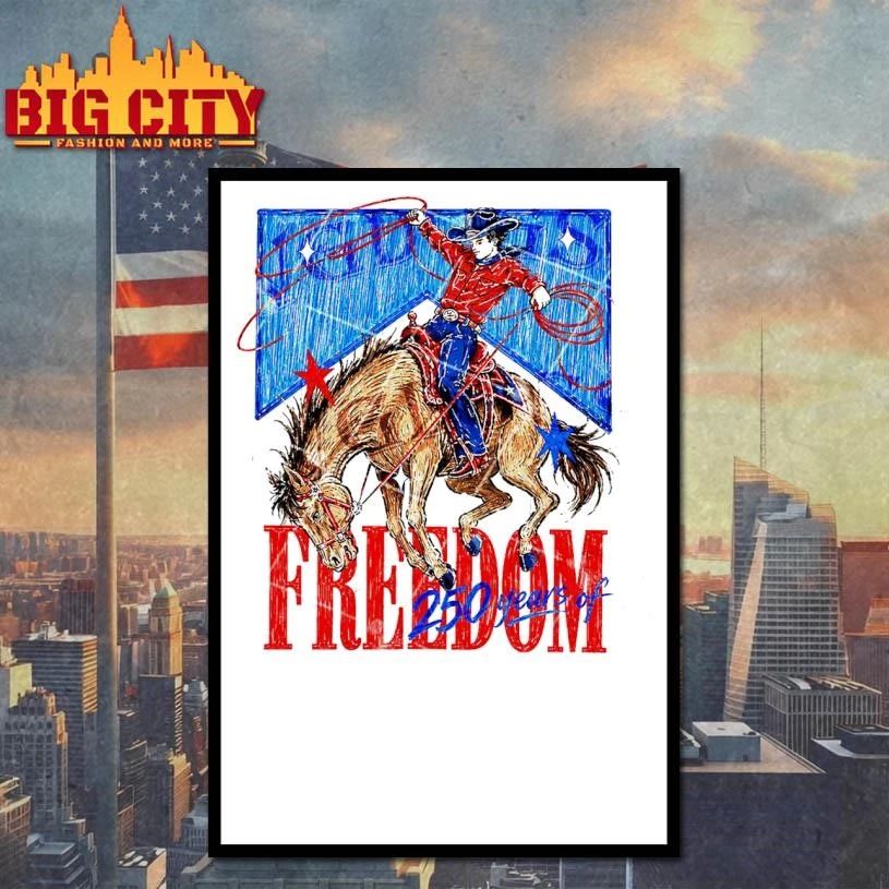 250 Years Of Freedom Western Cowgirl Shirt