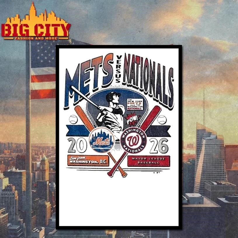 Washington Nationals Vs New York Mets 2026 Gameday Baseball Shirt