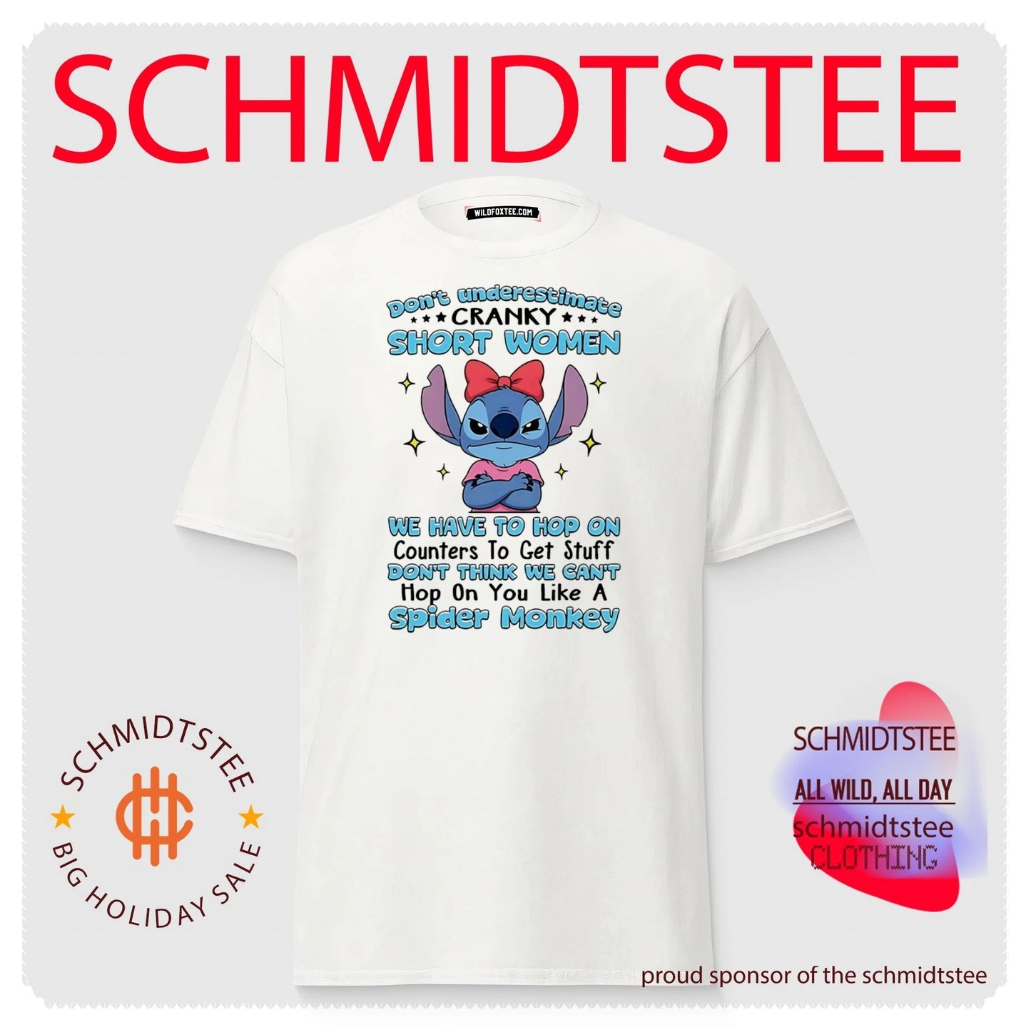 Don’t underestimate cranky short women we have to hope Stitch shirt