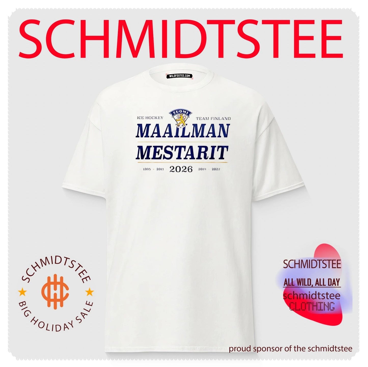 Finland IIHF Ice Hockey World Champions 2026 shirt