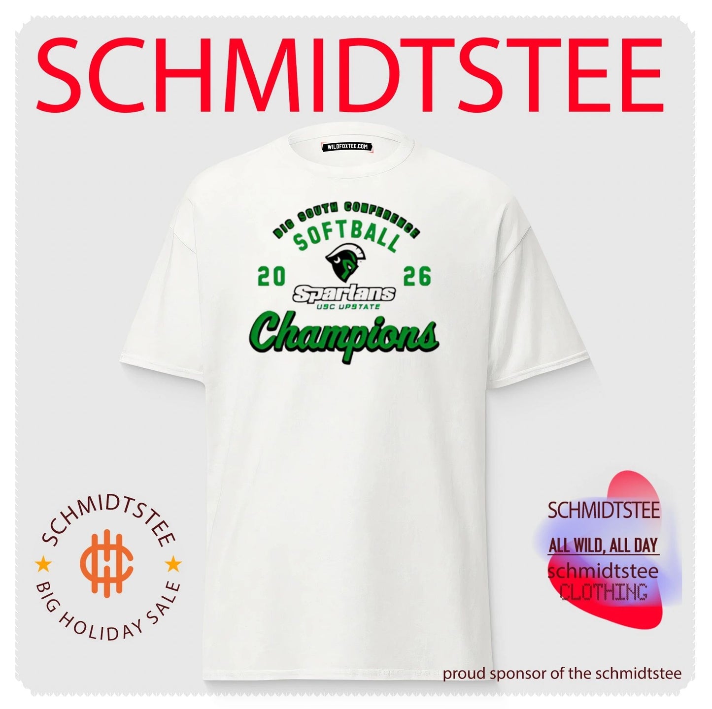 USC Upstate Spartans 2026 Big South Conference Champions shirt