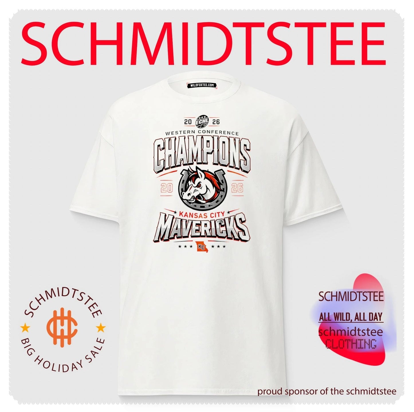 Kansas City Mavericks 2026 Western Conference Champions logo shirt