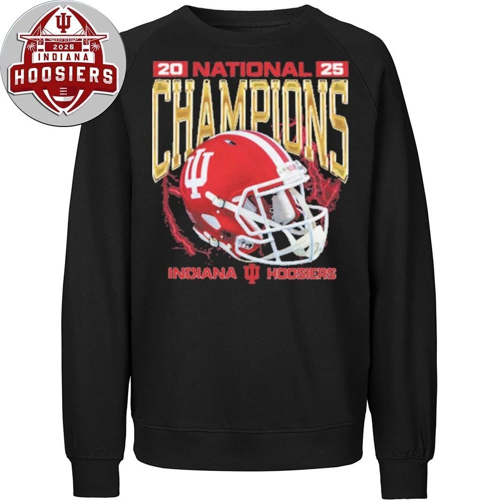 National Indiana Hoosiers Champions 16-0 Helmet 2026 Shirt