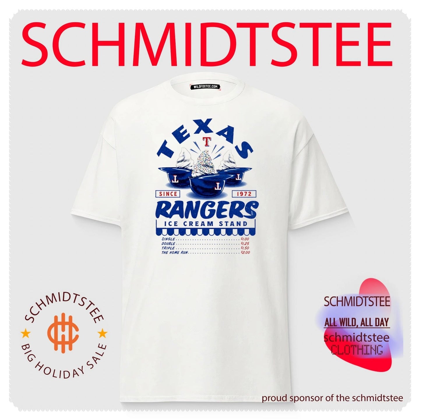 Texas Rangers Ice Cream Stand shirt