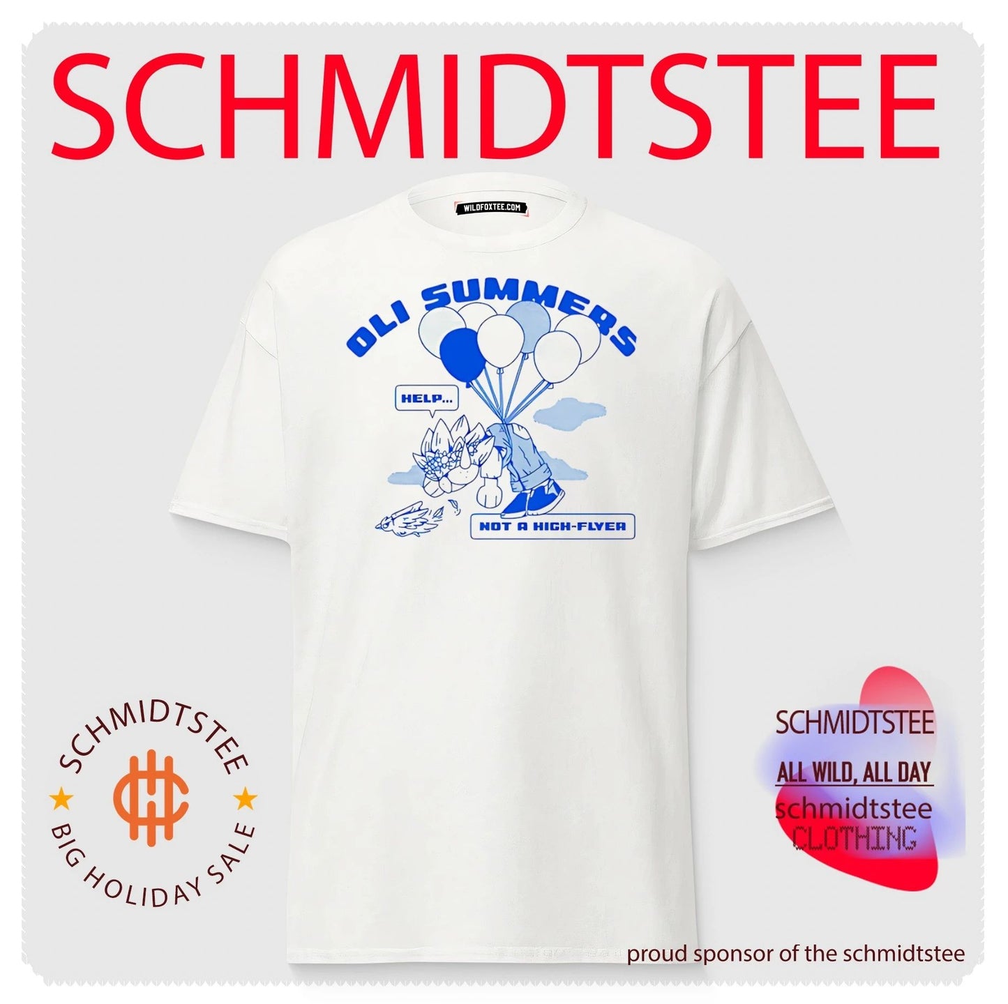 Oli summer help a not a high flyer graphic shirt