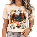 Reading Retreat Fall Book Lover Book Fall Tee Autumn Readers Book Lover Reader Book Club (1)