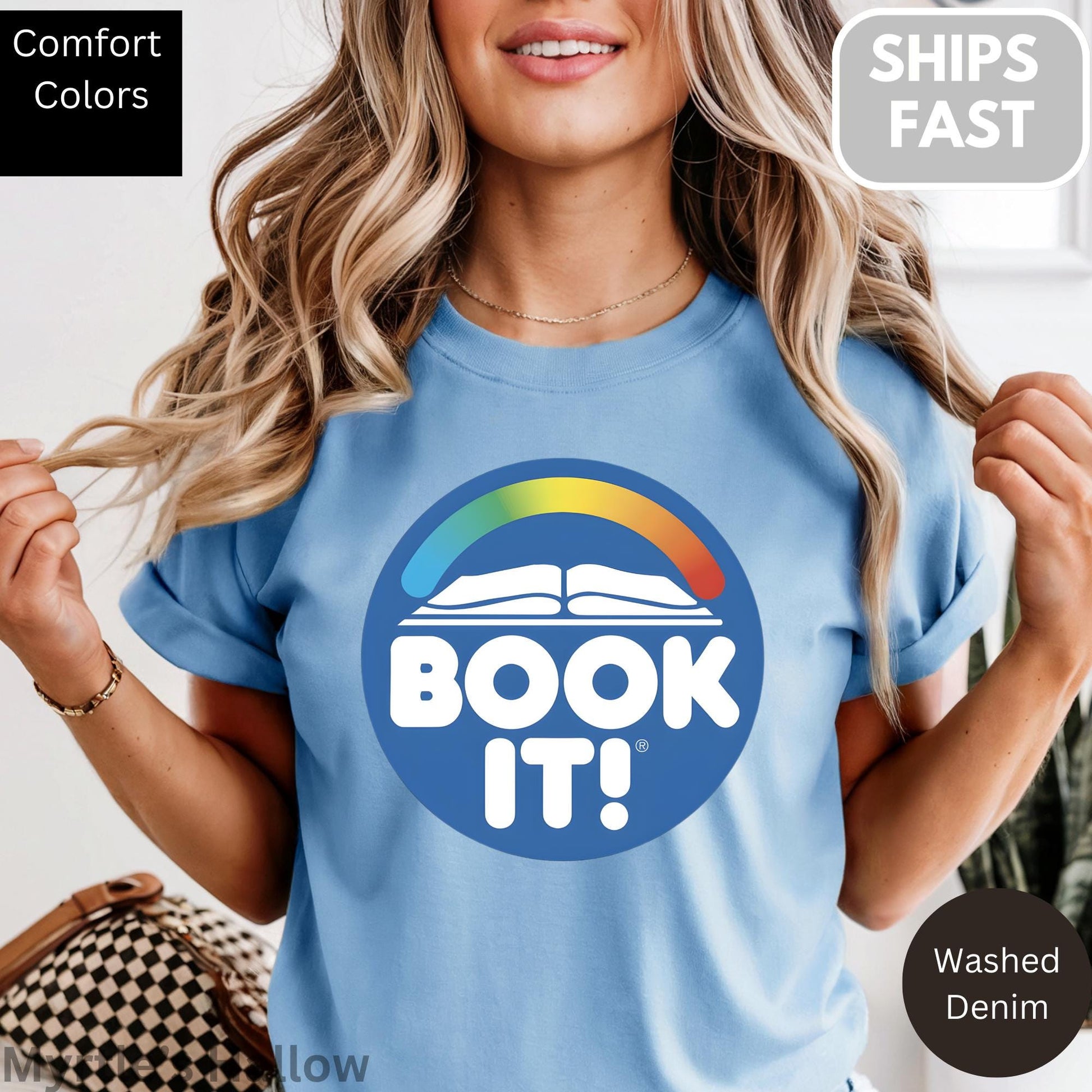 Book 80s 90s Comfort Colors Unisex T-shirt, Sweatshirt, Hoodie (1)