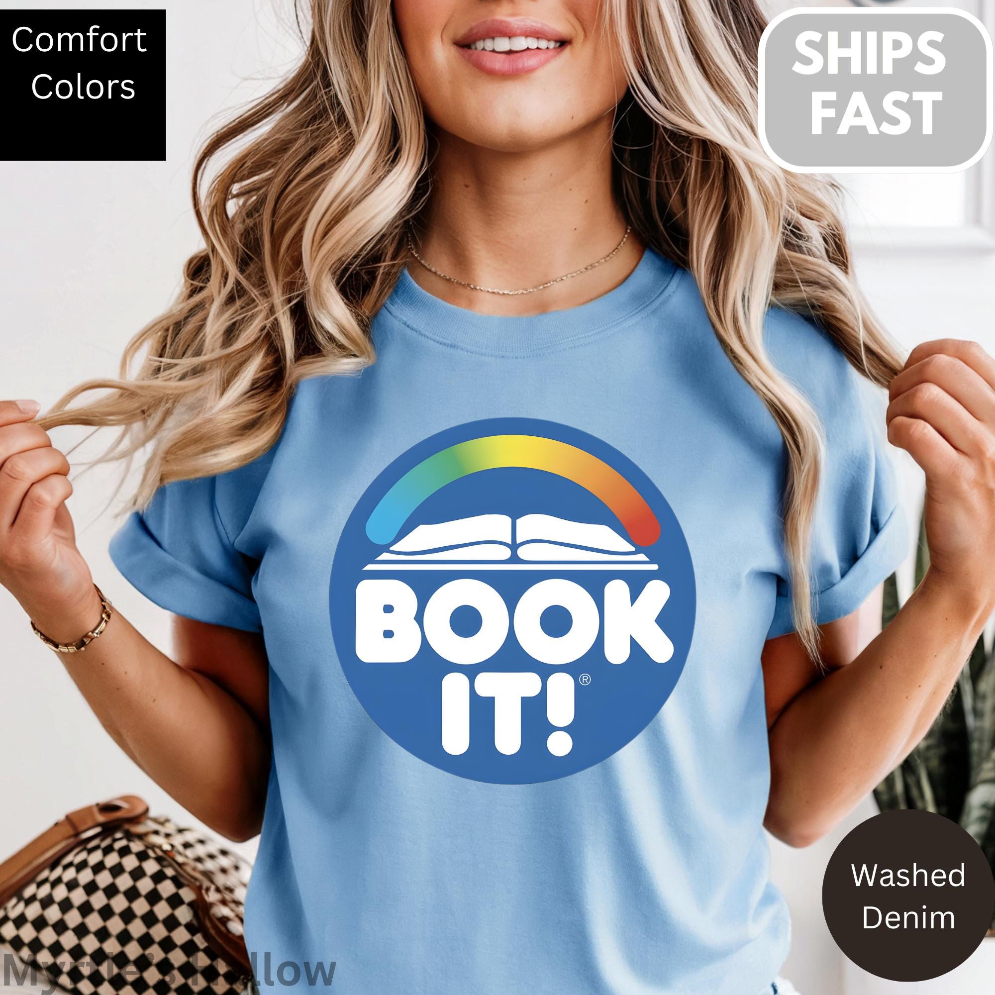 Book 80s 90s Comfort Colors Unisex T-shirt, Sweatshirt, Hoodie (1)