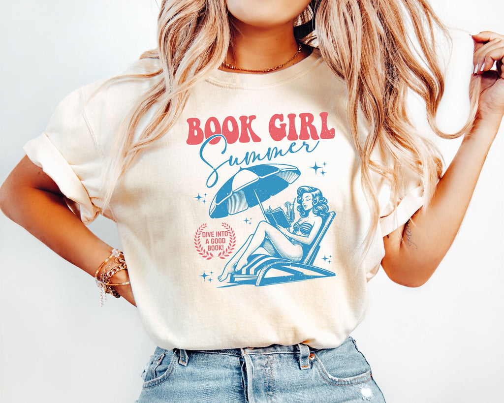 Book Girl Summer Beach Book Lover Summer Bookish Reader Oversized Beach Bookish Vacation Coconut Girl Romance Book (1)