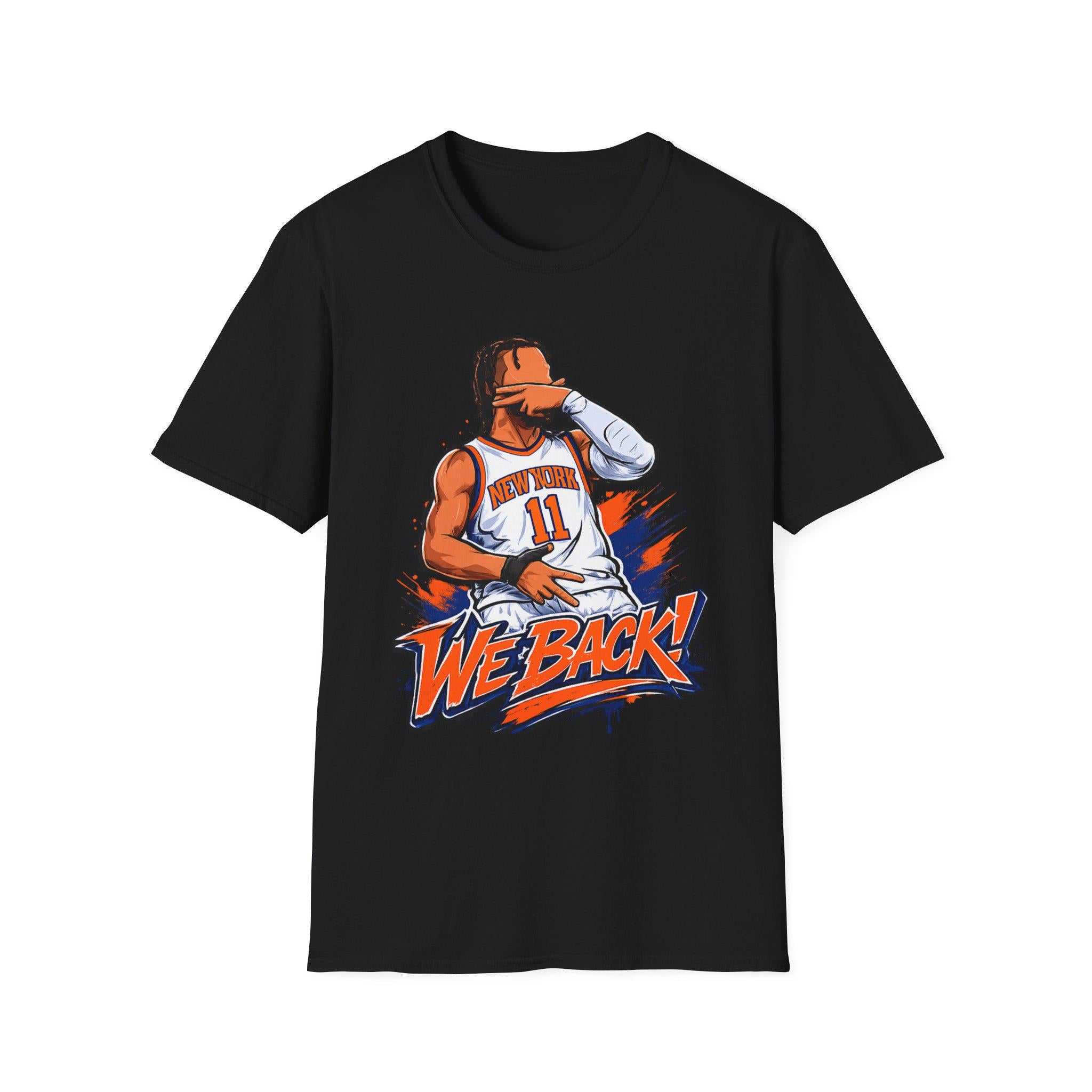 Knicks Brunson Back Team York Squad Goals White Tee Softstyle East (1)