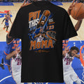 York Basketball Dunk Gothic Streetwear Orange Blue Hoops Fan Vintage Poster Basketball (1)