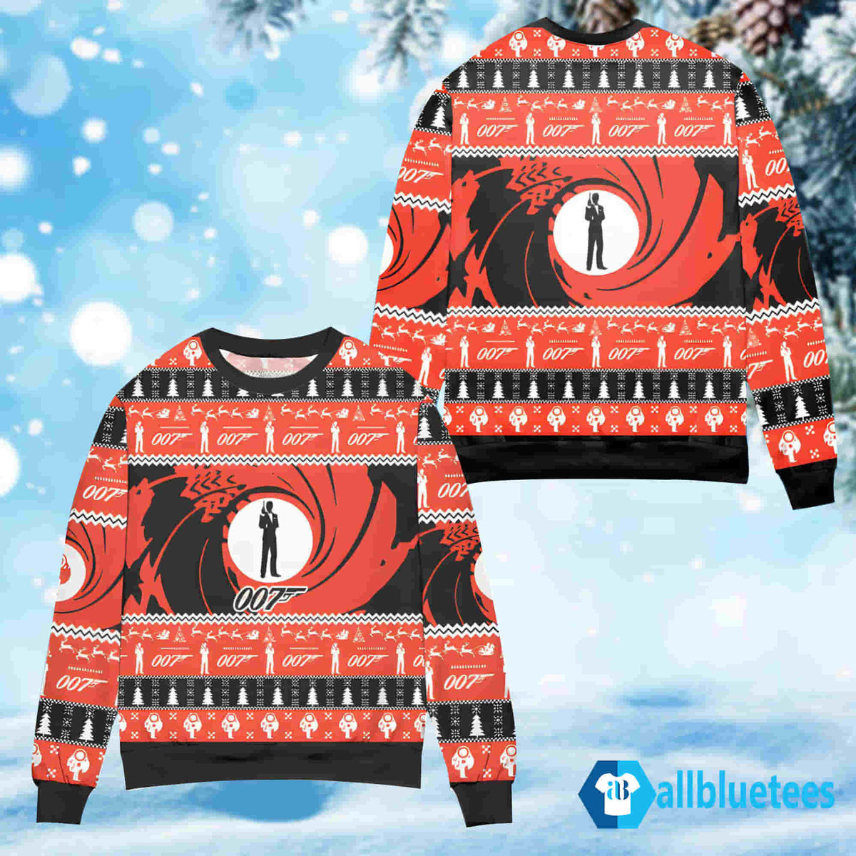 007 Detective Christmas Sweater
