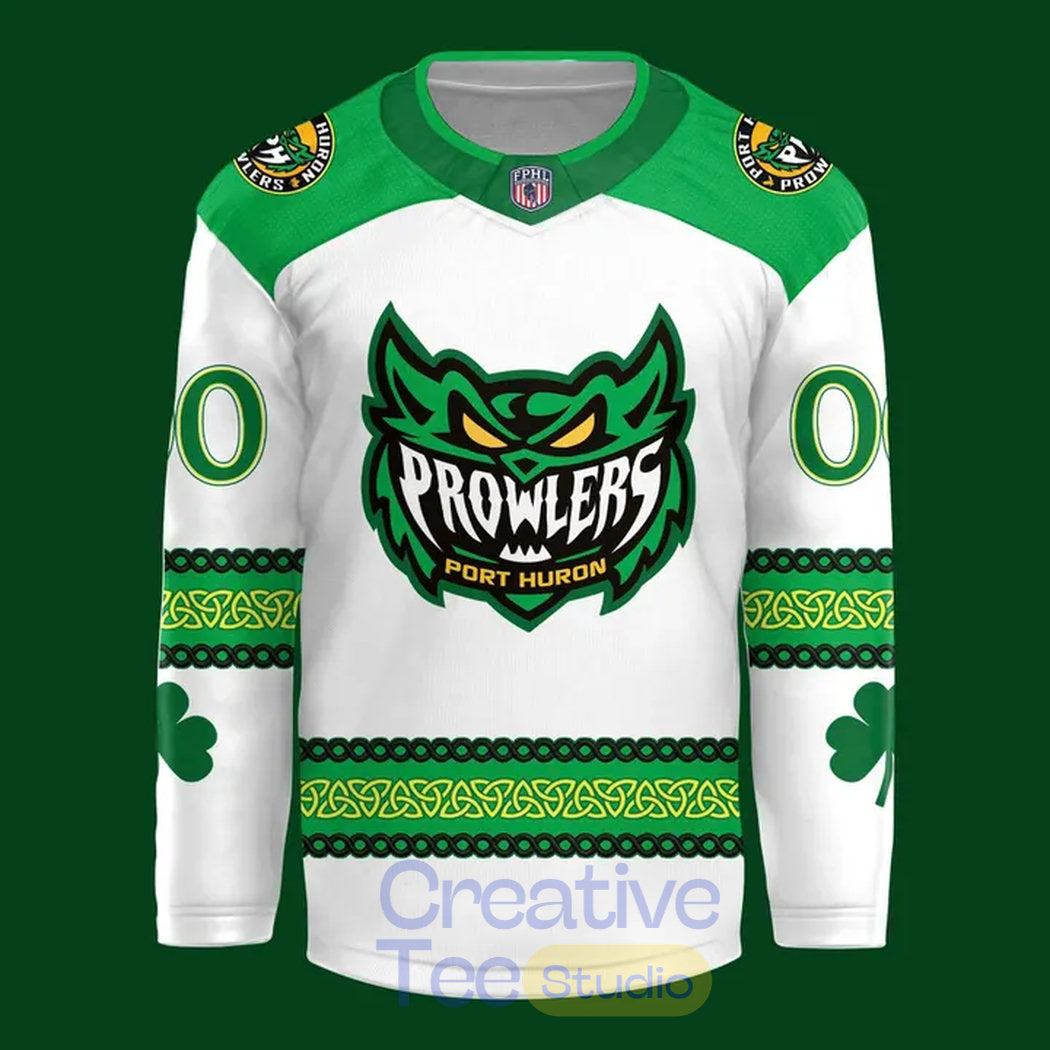 Port Huron Prowlers St. Paddy 2026 Custom Hockey Jersey