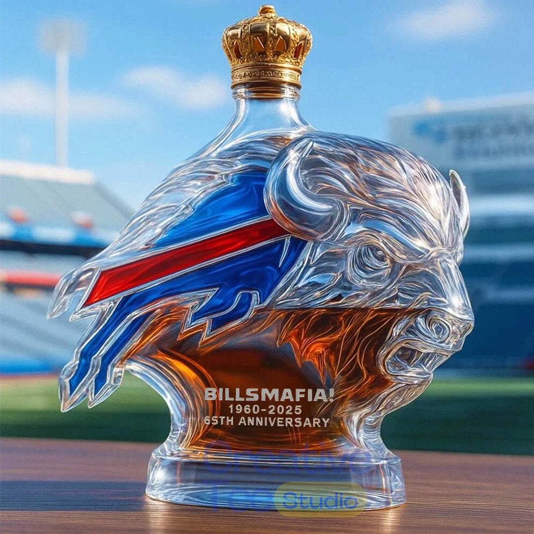Buffalo Bills ‘Bill Mafia’ 65th Anniversary Whiskey Bottle