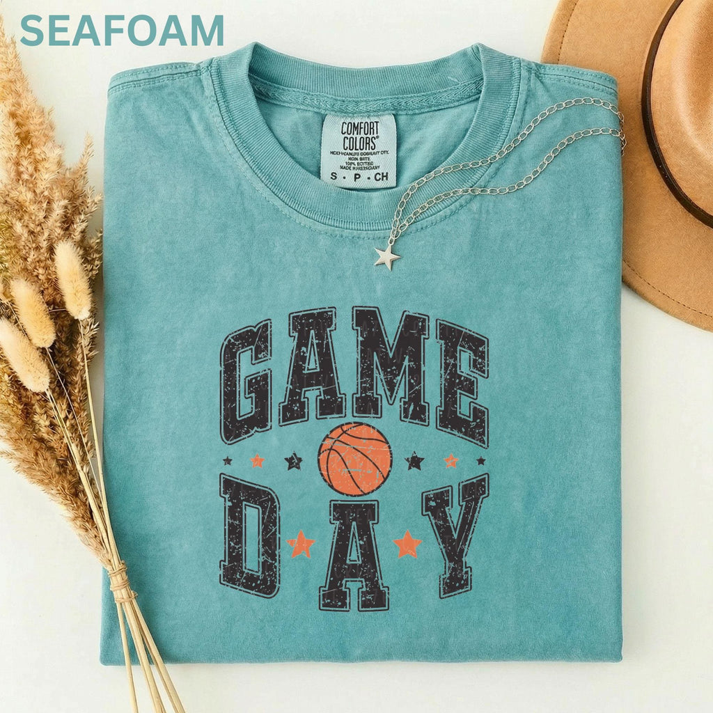 Comfort Colors Retro Basketball Game Day Basketball Player Basketball Season Basketball Mom (2)