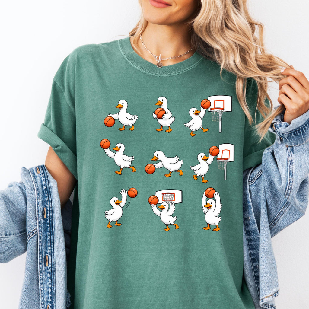 Goose Basketball Comfort Colors Basketball Tee Basketball Player Sports Goose Basketball Lover Tee (2)