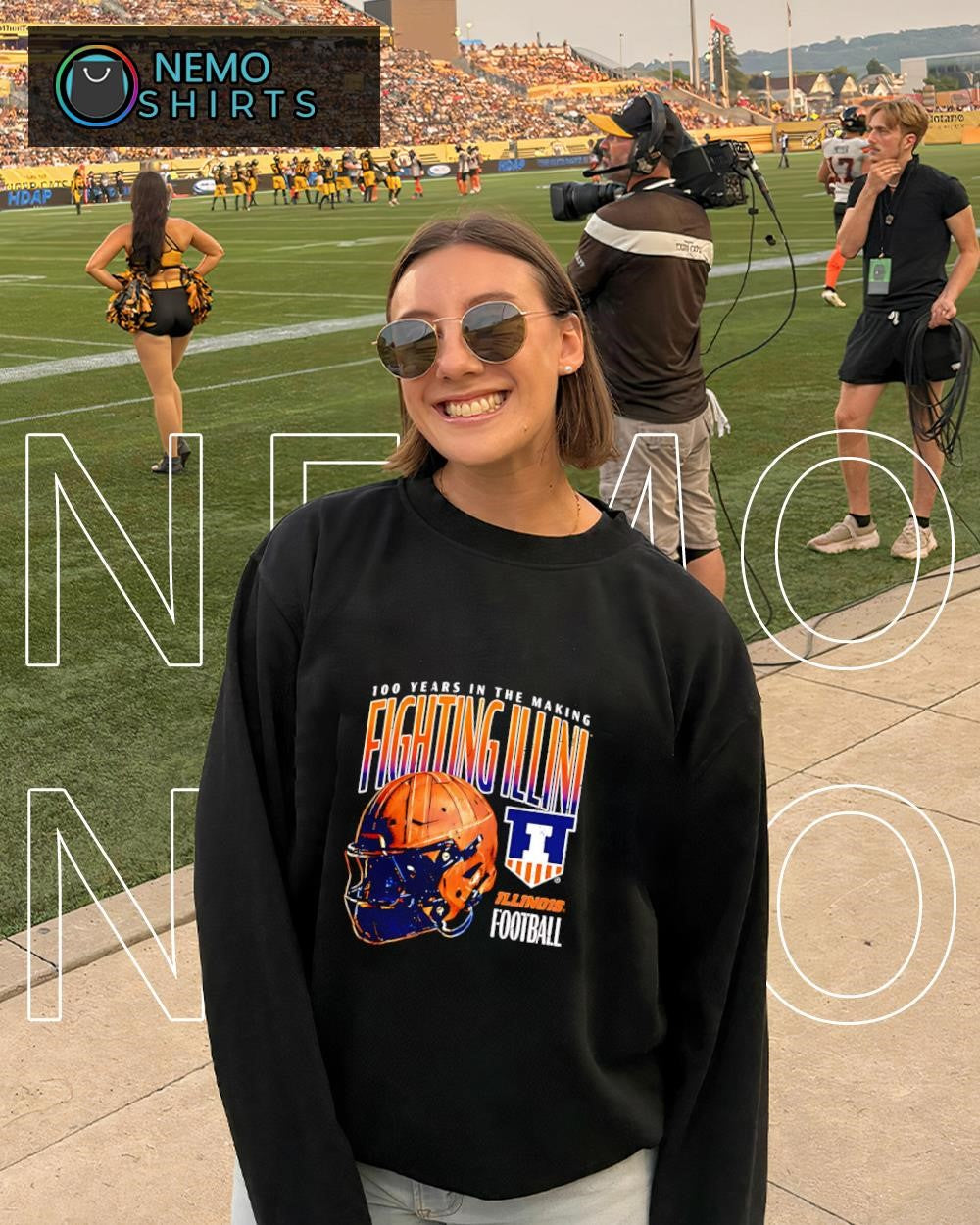 100 Years In The Making Illinois Fighting Illini helmet shirt