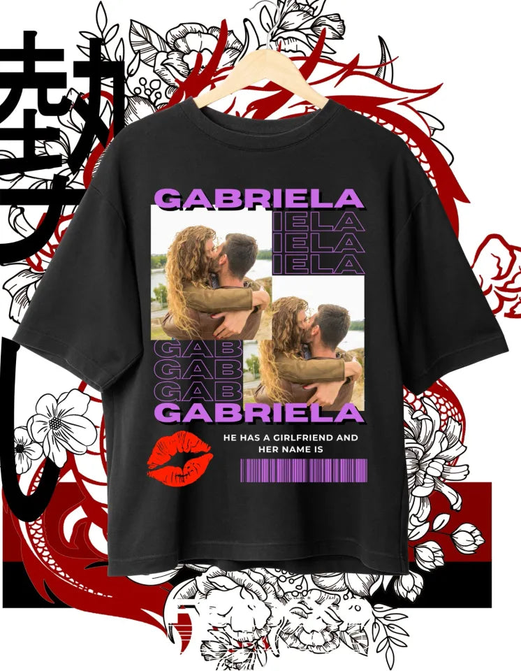 Custom Photo and Name Shirt, Just you Shirt, Bridal Collage Design T-shirt