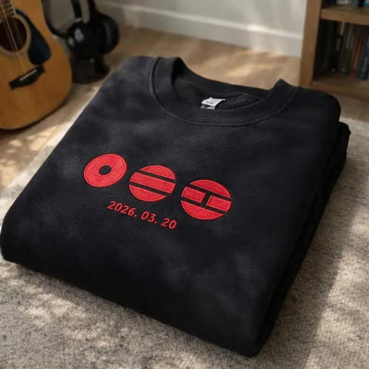 K-pop Embroidered Sweatshirt, ARMY World Tour Concert Crewneck