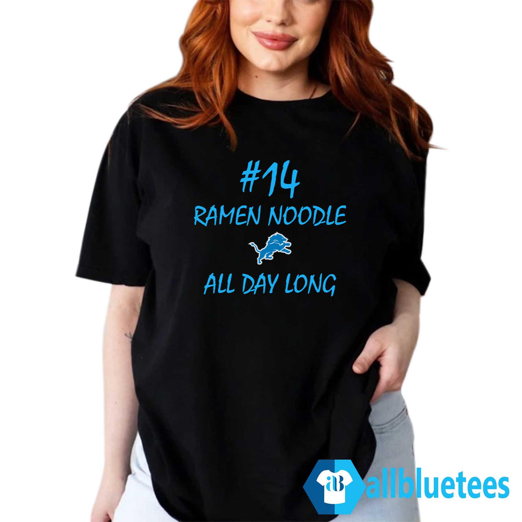 #14 Ramen Noodle All Day Long Lions Shirt