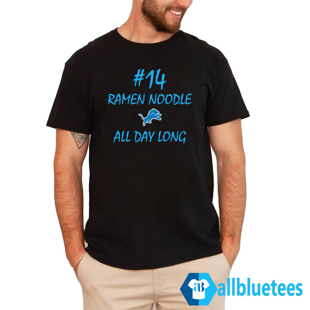 #14 Ramen Noodle All Day Long Lions Shirt